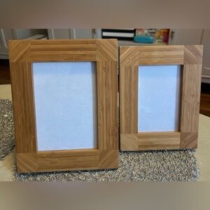 Natural Bamboo Picture Frame Set